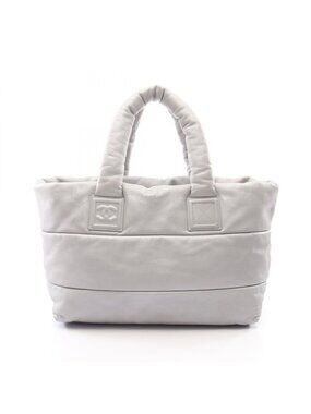 Chanel Tote Coco Cocoon GM Reversible Silver Leather GM